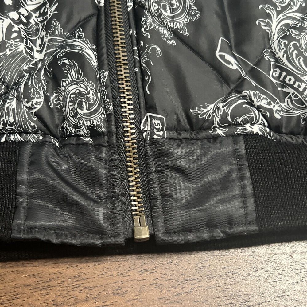 Southpole Boys Reversible Medium 12-14 Black‎ Bomber Skull Jacket - Picture 3 of 11